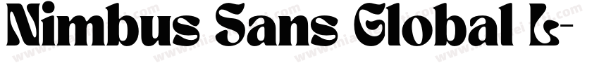 Nimbus Sans Global L字体转换